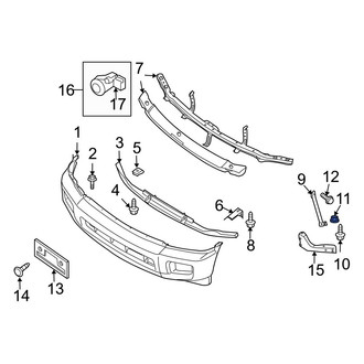 Infiniti OE - Bumper Face Bar Nut