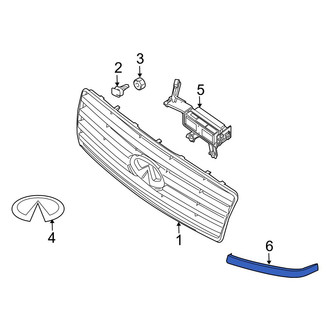 Infiniti OE - Front Left Grille Molding