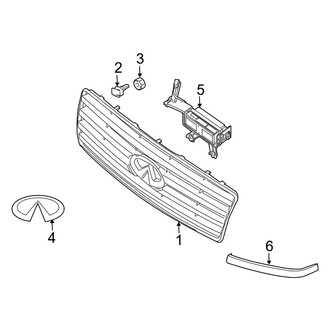 Infiniti OE - Hood & Grille - Grille & Components