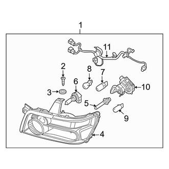 Infiniti OE - Front Lamps - Headlamp Components