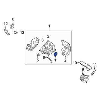 Infiniti OE - Left HVAC Air Inlet Door Actuator