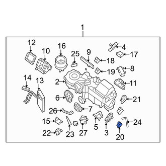 Infiniti OE - Left HVAC Air Inlet Door Actuator