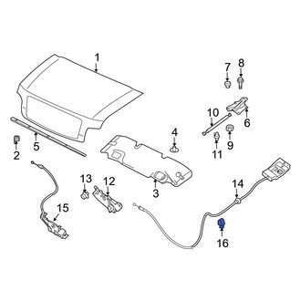 Infiniti OE - Hood Release Cable Clamp
