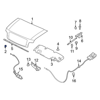 Infiniti OE - Front Hood Stop Buffer