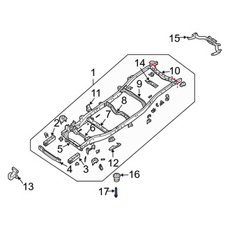 Infiniti OE - Body Mount Cushion Bolt