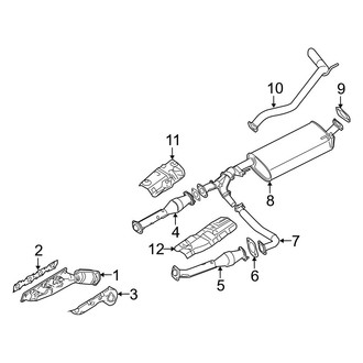 Infiniti OE - Exhaust System - Exhaust Components