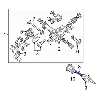 Infiniti OE - Rear Right CV Axle Assembly