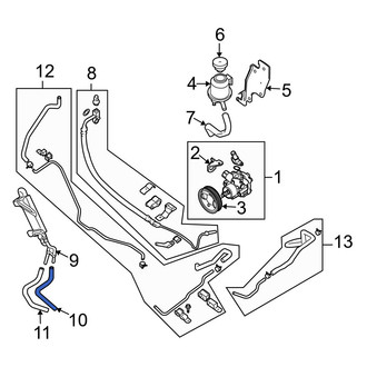 Infiniti OE - Power Steering Return Hose