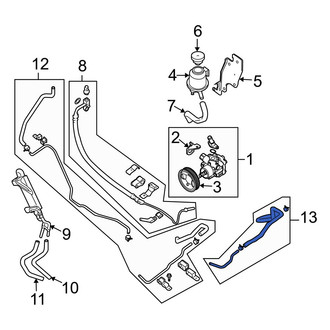 Infiniti OE - Power Steering Return Hose