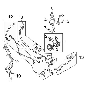 Infiniti OE - Steering Gear & Linkage - Pump & Hoses