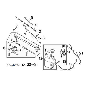 Infiniti OE - Washer Fluid Reservoir Nut