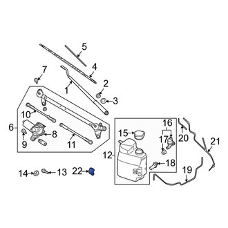 Infiniti OE - Front Left Windshield Washer Nozzle
