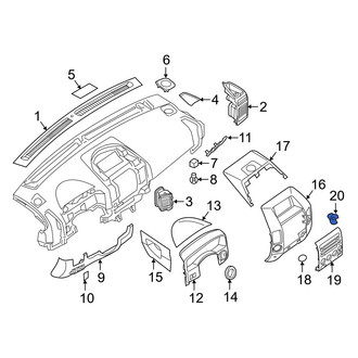 Infiniti OE - Instrument Panel Cover Clip
