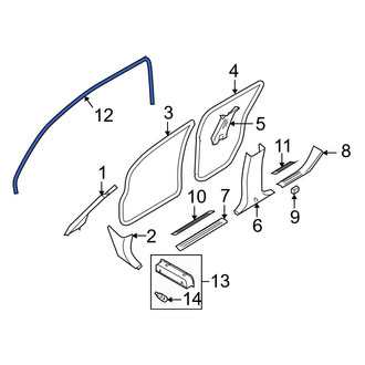 Infiniti OE - Left Inner Door Seal