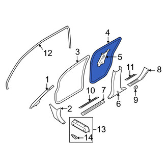 Infiniti OE - Right Inner Door Seal