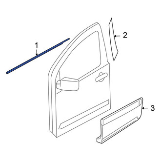Infiniti OE - Front Left Outer Door Belt Molding