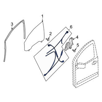 Infiniti OE - Front Right Window Regulator