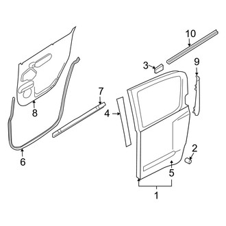 Infiniti OE - Rear Door - Door & Components