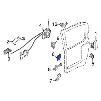 Infiniti OE - Rear Upper Door Hinge