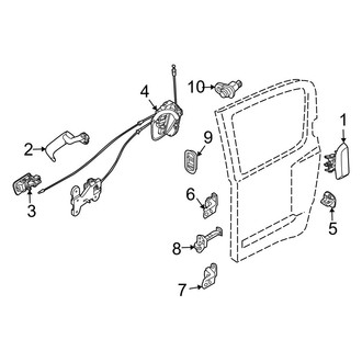 Infiniti OE - Rear Door - Lock & Hardware