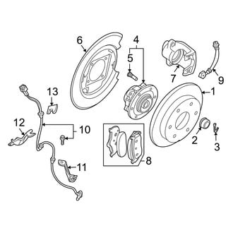 Infiniti OE - Rear Suspension - Brake Components