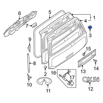 Infiniti OE - Rear Left Door Stop