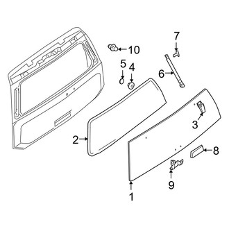 Infiniti OE - Lift Gate - Glass