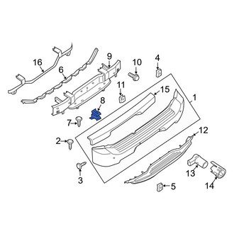 Infiniti OE - Rear Bumper Cover Retainer