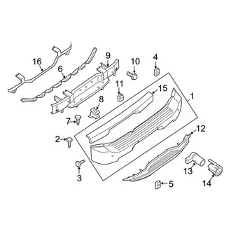 Infiniti OE - Rear Bumper - Bumper & Components