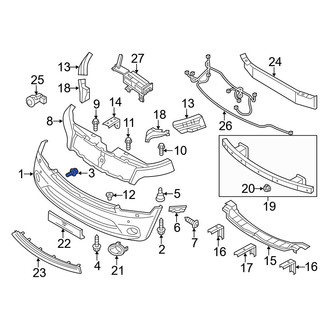Infiniti OE - Front Inner Bumper Cover Screw