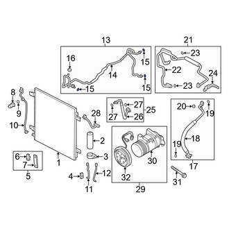 Infiniti OE - A/C Refrigerant Pressure Sensor O-Ring