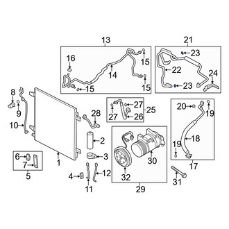 Infiniti OE - Rear A/C Refrigerant Line O-Ring