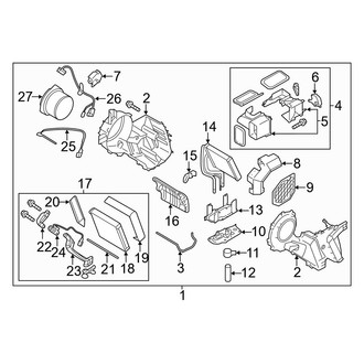 Infiniti OE - Air Conditioner & Heater - Rear Evaporator