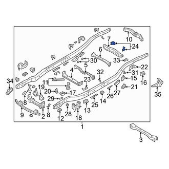 Infiniti OE - Rear Left Transmission Crossmember Bracket