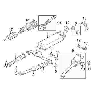 Infiniti OE - Exhaust System - Exhaust Components