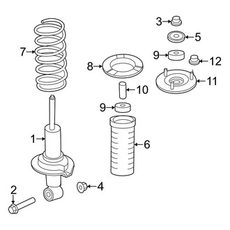 Infiniti OE - Front Suspension - Struts & Components (W/O Touring Package), (RWD)