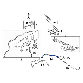 Infiniti OE - Front Windshield Washer Hose