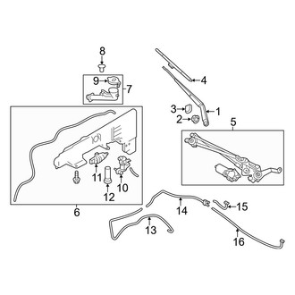 Infiniti OE - Windshield - Wiper & Washer Components