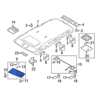 Infiniti OE - Left Sun Visor
