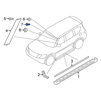 Infiniti OE - Windshield Molding Clip
