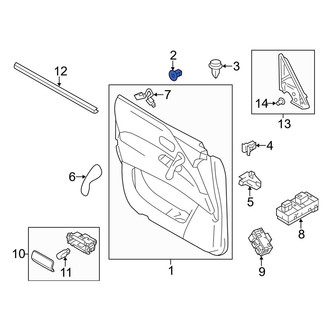 Infiniti OE - Rear Door Interior Trim Panel Grommet