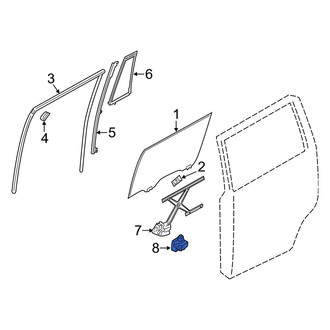 Infiniti OE - Rear Left Window Motor