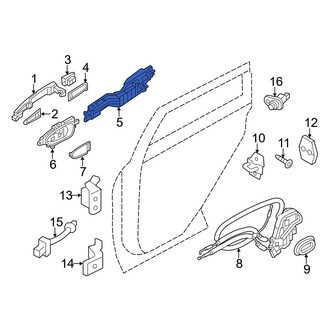 Infiniti OE - Front Left Exterior Door Handle Base