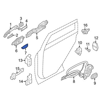 Infiniti OE - Front Right Interior Door Handle Screw Cap