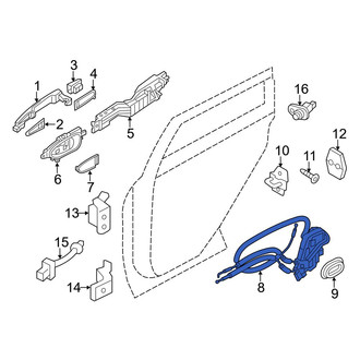 Infiniti OE - Rear Right Door Latch Assembly
