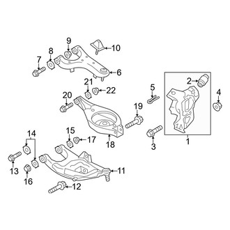 Infiniti OE - Rear Suspension - Suspension Components
