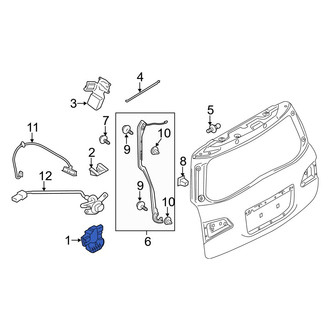 Infiniti OE - Rear Liftgate Latch