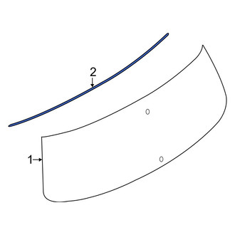 Infiniti OE - Liftgate Glass Seal