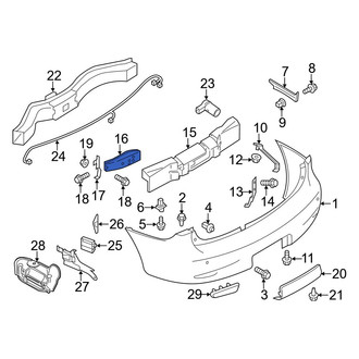 Infiniti OE - Rear Right Bumper Cover Reinforcement