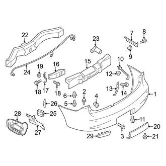 Infiniti OE - Rear Bumper - Bumper & Components